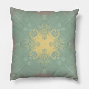 Minty Trippy Pattern Pillow