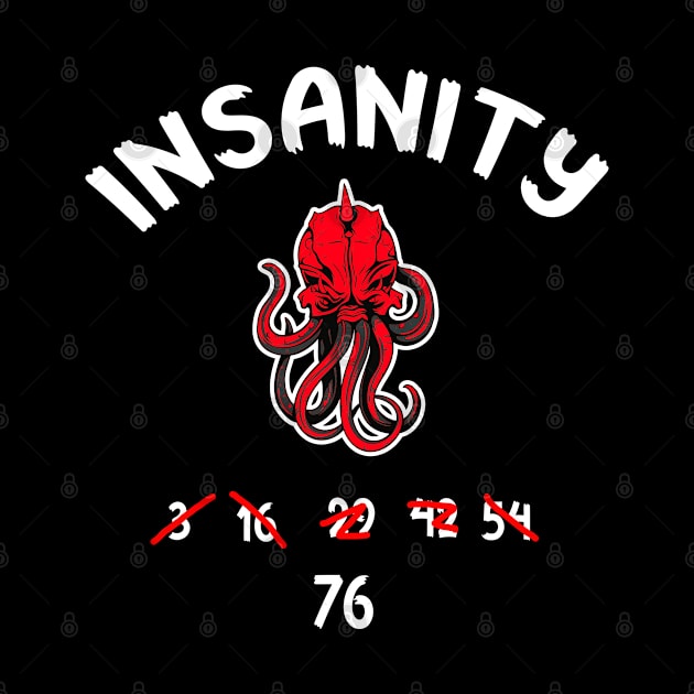 Insanity Octopus Roleplay Dice D100 Tabletop Gift by Schimmi