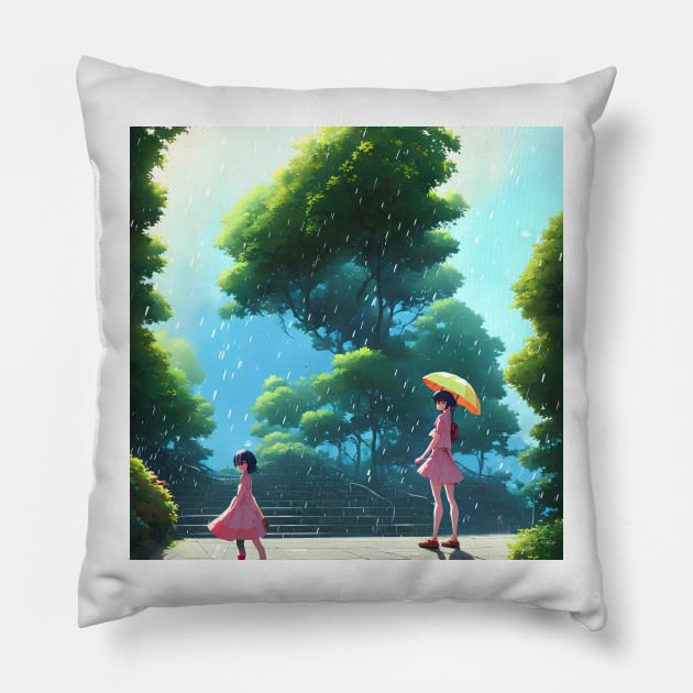 Let it rain Pillow by Artieries1