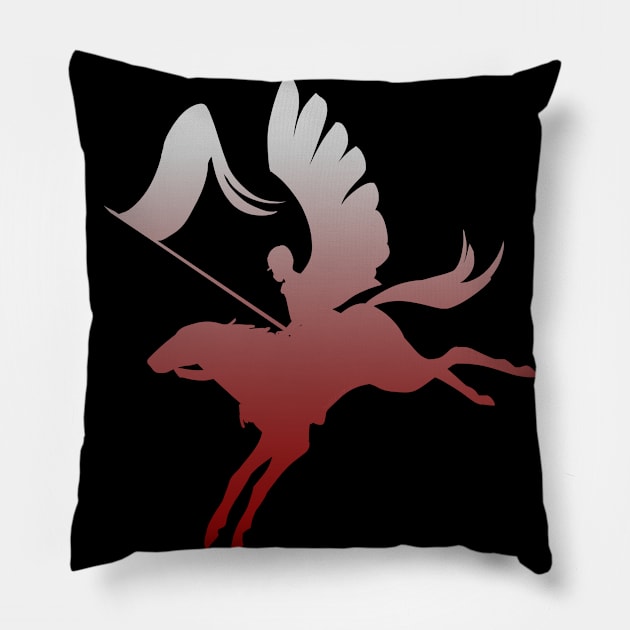 Hussar Pillow by wolfface2