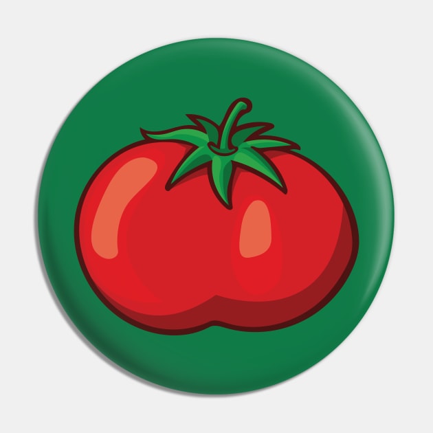 Red Tomato Pin by deancoledesign