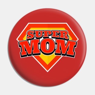 Superhero Super Mom Tee for Mother's Day or Mom's Birthday Pin