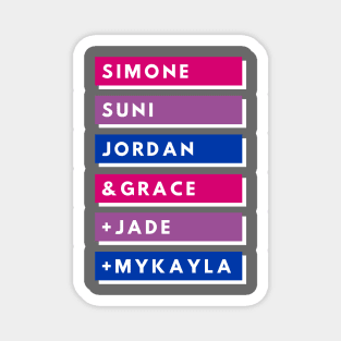 TEAM USA 202ONE (bisexual colors) Magnet