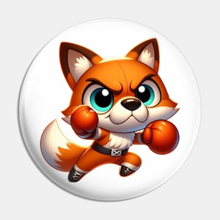 Cute Boxer Fox Pin