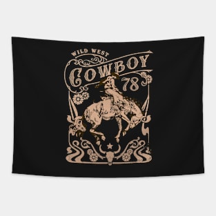 Wild West Legendary Cowboy Rodeo Tapestry