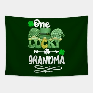 One Lucky grandma with gnomes Tapestry