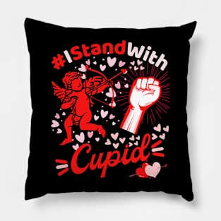 I Stand with Cupid Pillow