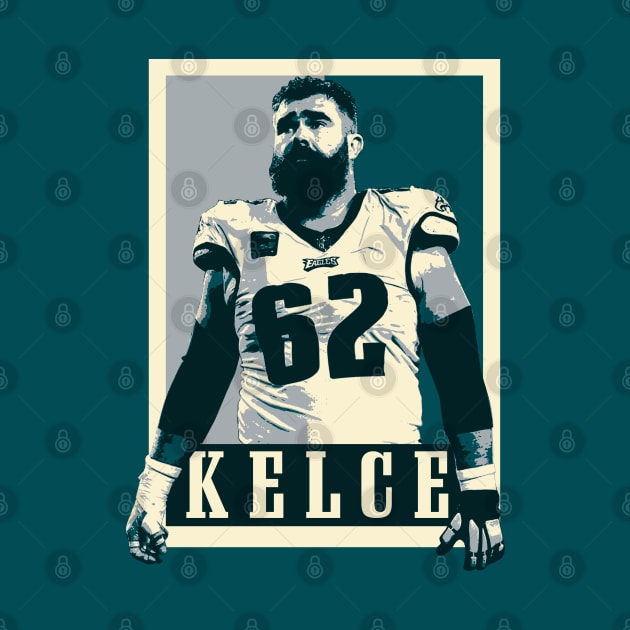 Jason Kelce Pop Art Style by mia_me