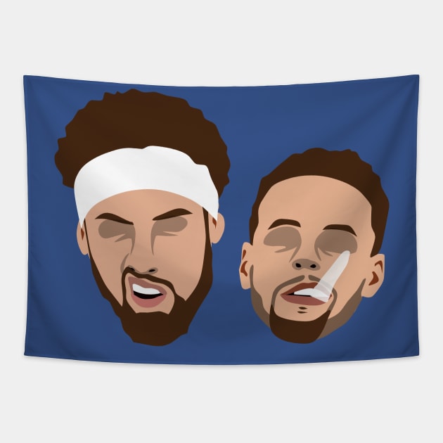 mean mug x chewing mouthguard Tapestry by rsclvisual