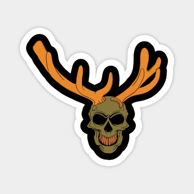 Deer God Magnet by IcarusPoe