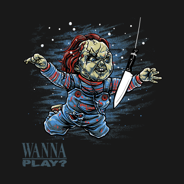 Discover Wanna play? - Chucky - T-Shirt