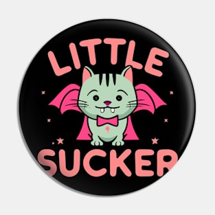 Little Sucker Vampire Cat Pin