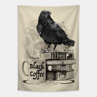 Coffee, Raven and Poe Tapestry