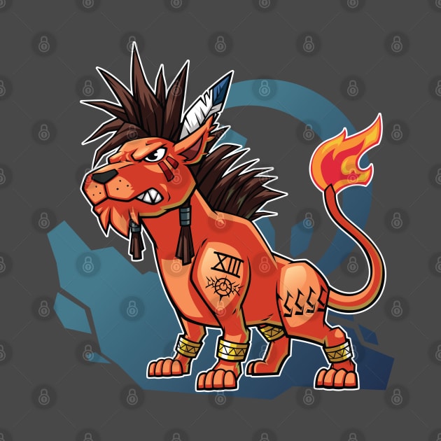 Red XIII Chibi FF7 by Xar623