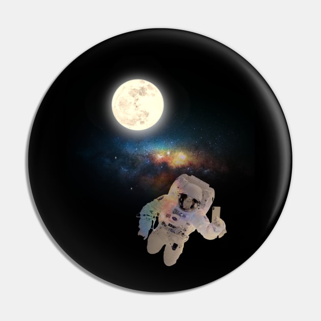 Selfie in space Pin by Bluepress