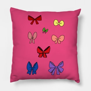 Ribbon Bows Sticker Sheet Pillow