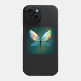 Shimmering Vibrant Mystical Dragonfly Art Phone Case