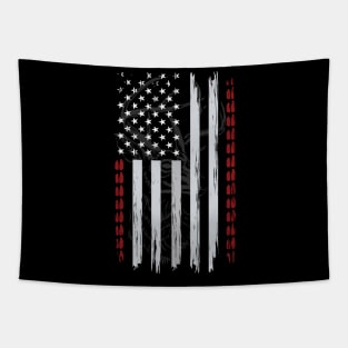 USA Deer Hunter Flag Tapestry