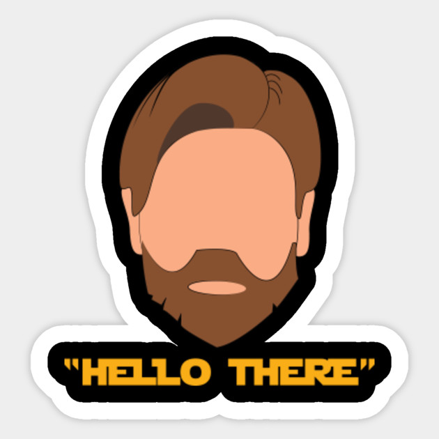 Star Wars Obi Wan Kenobi Minimalist Cartoon