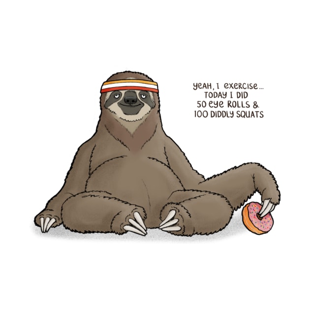 Lazy Sloth by CarlBatterbee