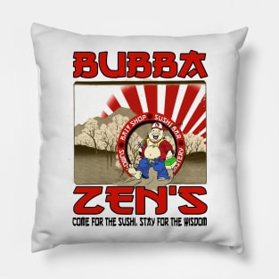 Bubba Zen's Bait Shop & Sushi Bar Pillow