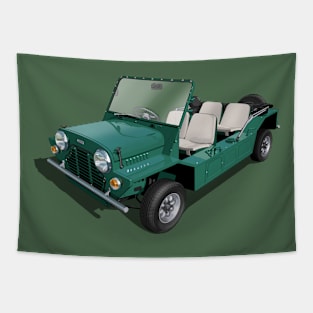 Austin Mini Moke in green Tapestry