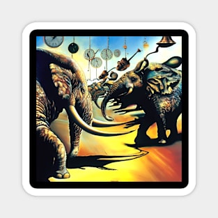 Surreal Elephants. Magnet