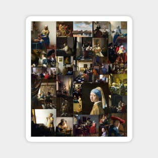 Johannes Vermeer Collage Magnet