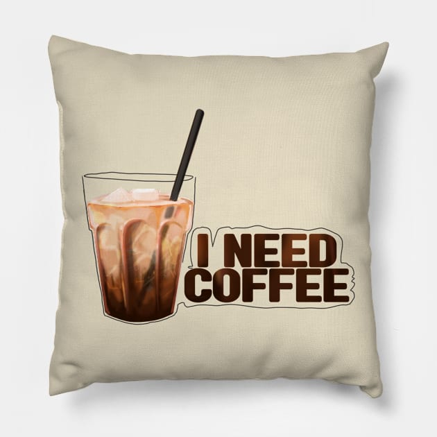 I need cofee Pillow by Mamory-food