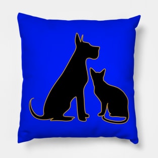 Cat and Dog Pillow
