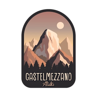 Castelmezzano Italia mountains landscape badge T-Shirt