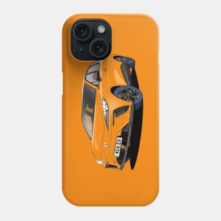 MG4 EV Car in volcano orange Phone Case