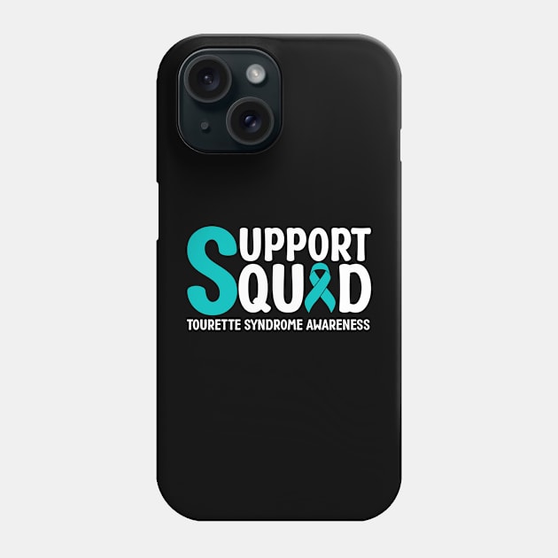 Support Squad Tourette Syndrome Awareness Phone Case by Geek-Down-Apparel