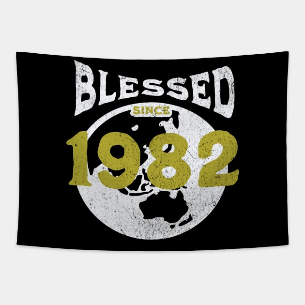 Blessed since 1982 Tapestry by EndStrong