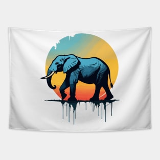 Elephant silhouette Tapestry