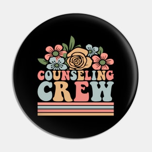 Counseling Crew tal Health Advocate Therapist Counselor Pin