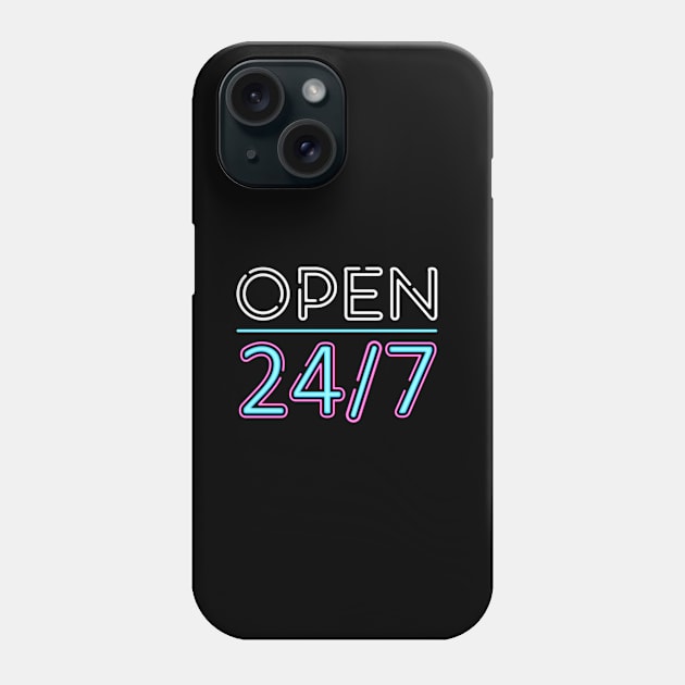 Open 24/7 Phone Case by TambuStore