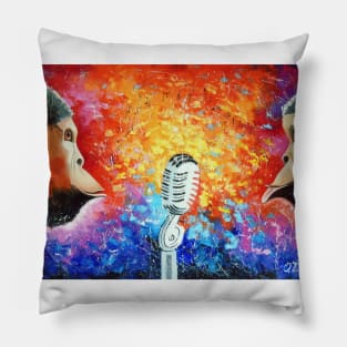 Song of monkeys music lovers Pillow