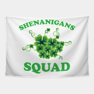 Shenanigans Squad Funny St. Patrick's Day Tapestry