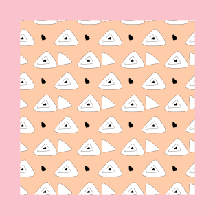 Cute abstraction on a light background, triangles, geometry T-Shirt