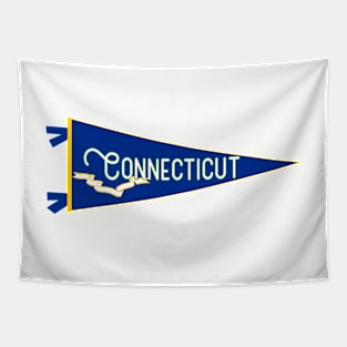 Connecticut Flag Pennant Tapestry