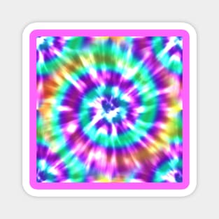 Tie Dye Psychedelic Rainbow Magnet