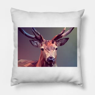 Abstract Deer Pillow