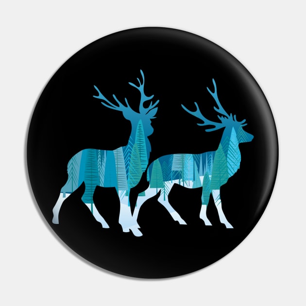 Forest Deer Pin by SWON Design