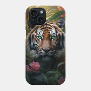 Green Eyed Tiger Phone Case