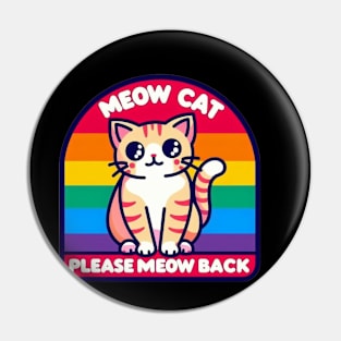 baby lasagna meow cat Pin