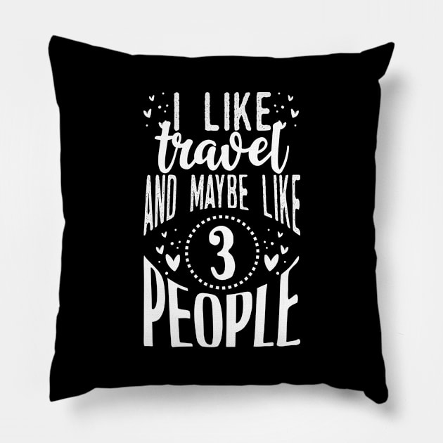 I Like Travel Pillow by Tesszero