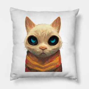 Polite Kitty Pillow