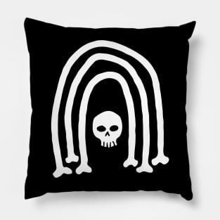 Skull with Bonebow Pillow