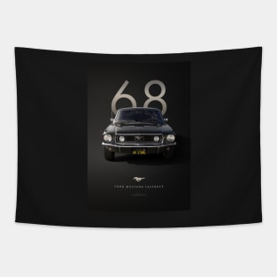 Ford Mustang Artwork '68' Tapestry